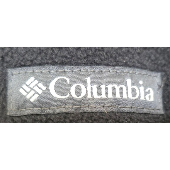Columbia Men's Black Full-Zip Fleece Hoodie Jacket - Size L - Warm Outdoor - Picture 6 of 7